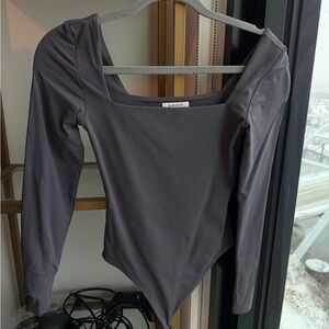 Aritzia Babaton Contour Long Sleeve Bodysuit S